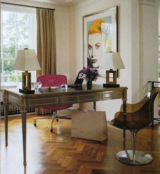 Parketová podlaha v pracovni štúdia parketovej podlahy