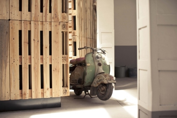 Drevené europalety twobo arquitectos španielsko