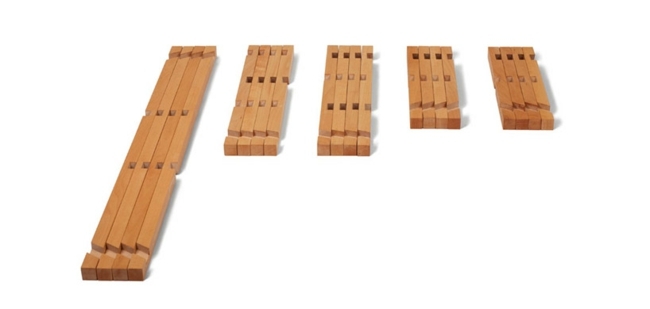 štýlové dieliky puzzle z dreveného nábytku Nábytkové skladačky v originálnom prevedení