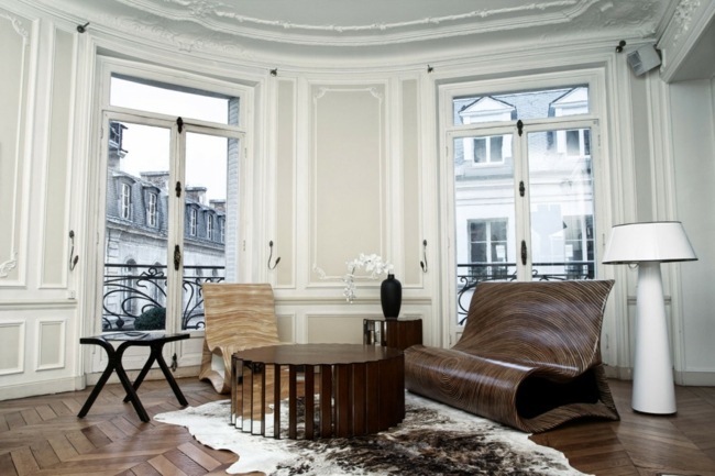 moderný bytový stredový nábytok lampa stolové stoličky