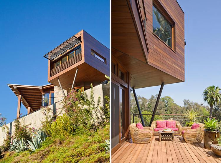 obklad z prírodného kameňa mimo drevené terasové dosky