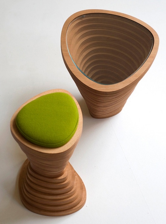 projekt dreveného nábytku tettonica od janina loeve