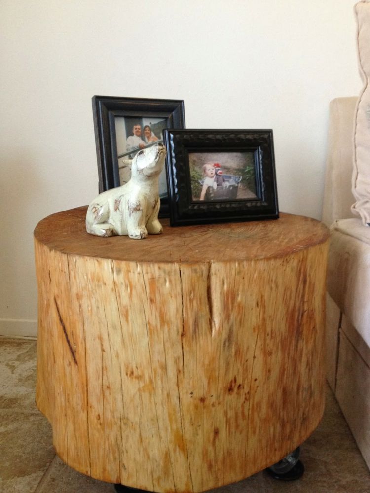 drevený kufor stôl dizajn strom bočný stôl kolesá fotografie gauč