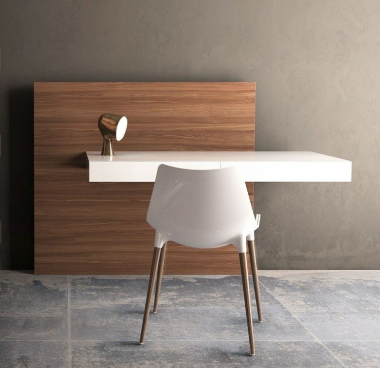 Minimalistický písací stôl so stoličkou Eames stôl domáca kancelária kancelária minimalistický nábytok eames dizajn dlaždice sivá