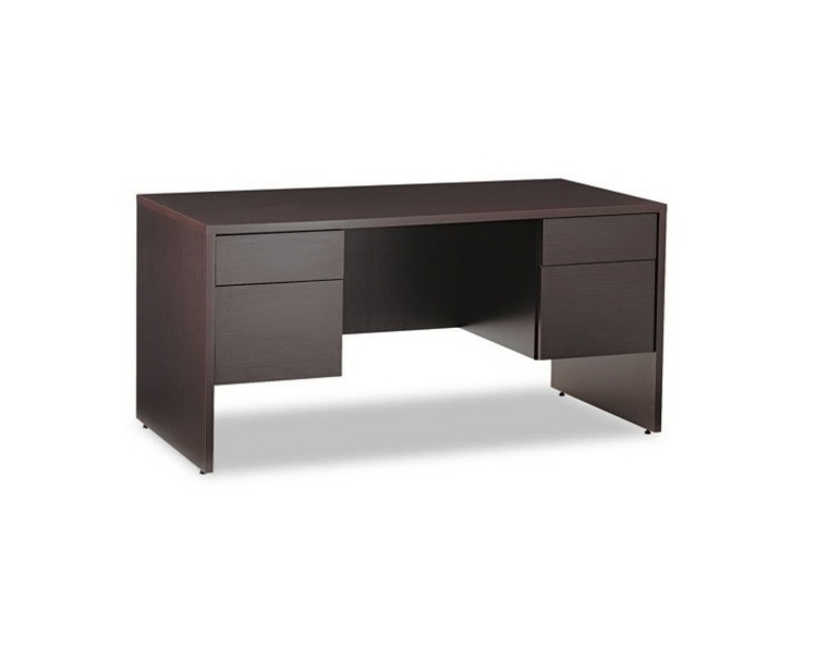 Klasický písací stôl domáci kancelársky stôl v klasickom dizajne, moderné čierne zásuvky