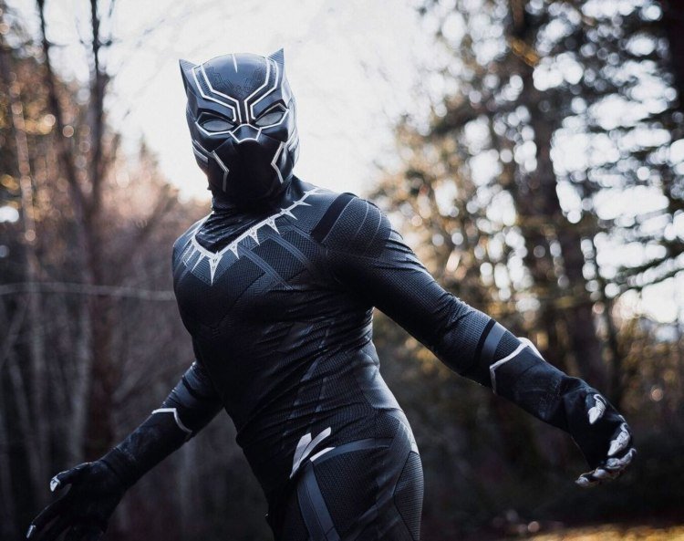 hororový kostým čierny panter muži halloween