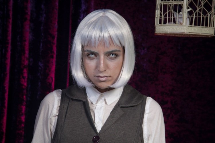 hororový kostým ženy deti halloween strašidelná dedina zatratený