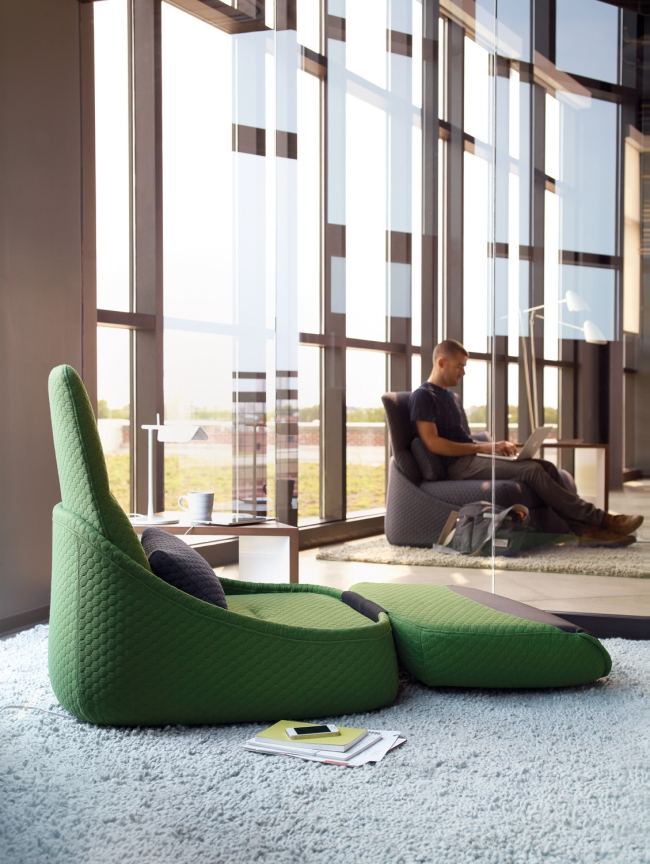 práca doma Hosu dizajnová kreslo dvojmiestne