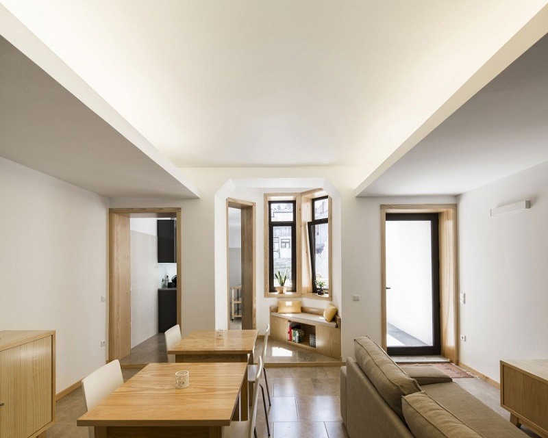 Hotel v Porte obývacia izba jedálenský kút kuchynský kútik na čítanie