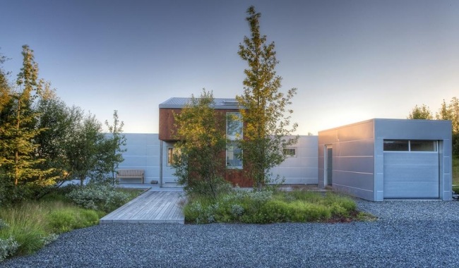 pasívny dom ekologický koncept-udržateľná architektúra Islandu