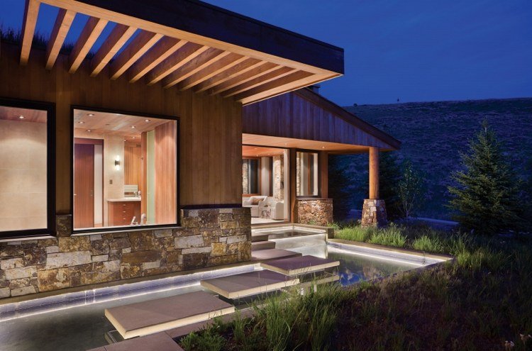 idea-záhradný-jazierko-dizajn-plávajúce-stupne-platne-led-osvetlenie-jazierko-vchod