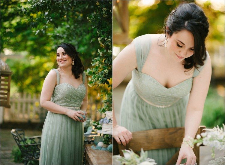 Zelené a aqua tylové šaty s opaskom z morského skla Nápad na svadobnú výzdobu morské sklo zelené aqua tuell