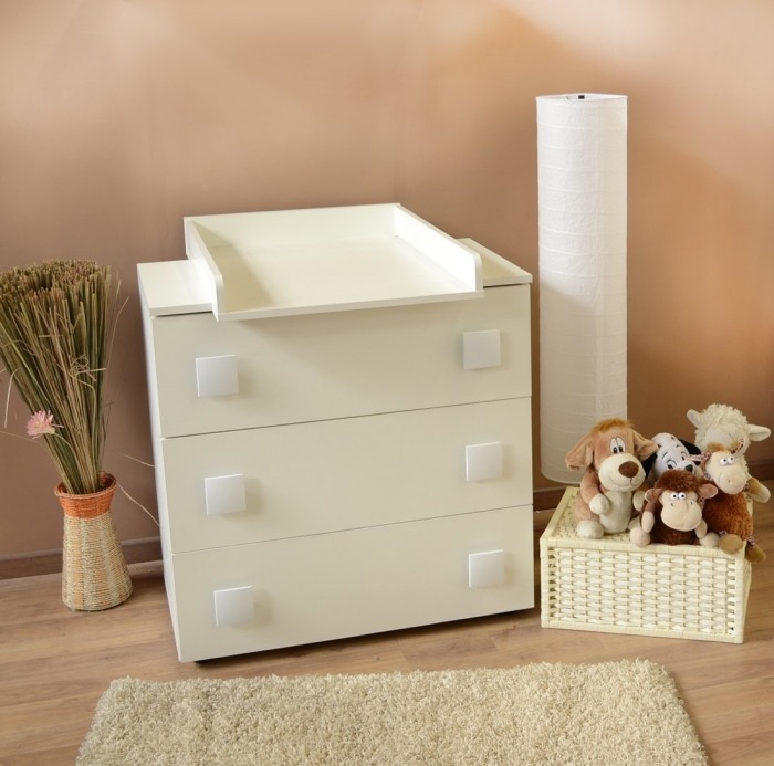 drevený prebaľovací pult-Paula-ochrana pred pádom-odnímateľný-prebaľovací top-biely