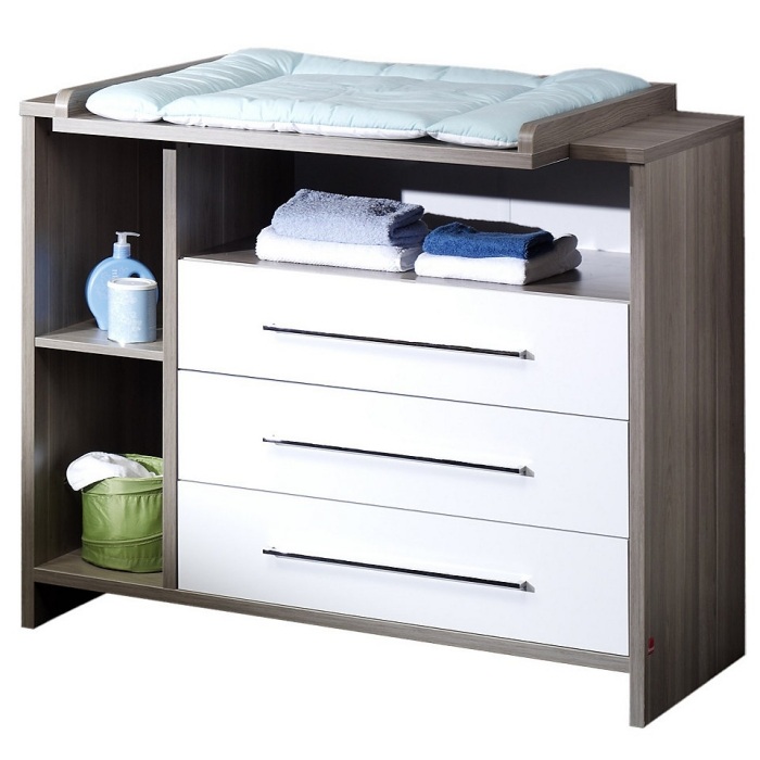 detský nábytok-schardt-prebaľovací pult-eko-divoký-dub-biela-s bočnou policou