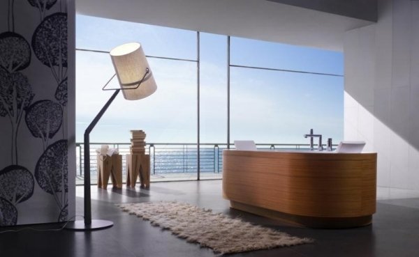 Luxusná vaňa drevo-akryl-Blu Bleu prevedenie