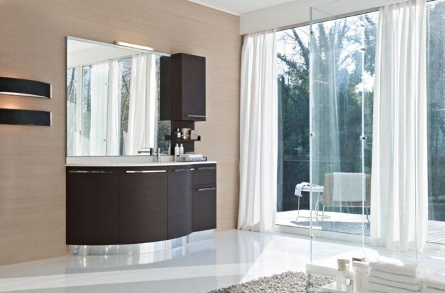 Nábytok moderný kúpeľňový nábytok-drez stôl-drevo Zariadenie kúpeľňových riešení Výrobcovia nábytku umývadlá stolové-drevo