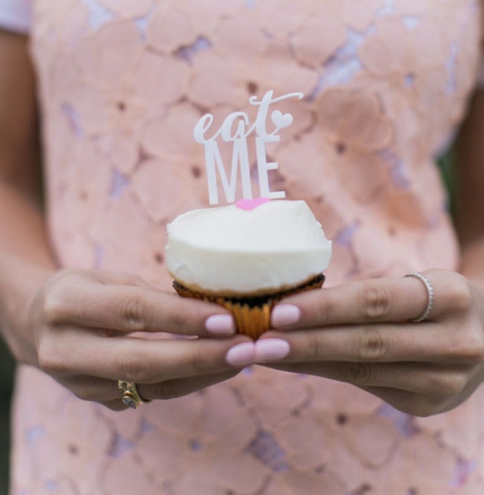 Svadobná sprcha Ombre Color Theme Cup Cake nápady pre domácich majstrov