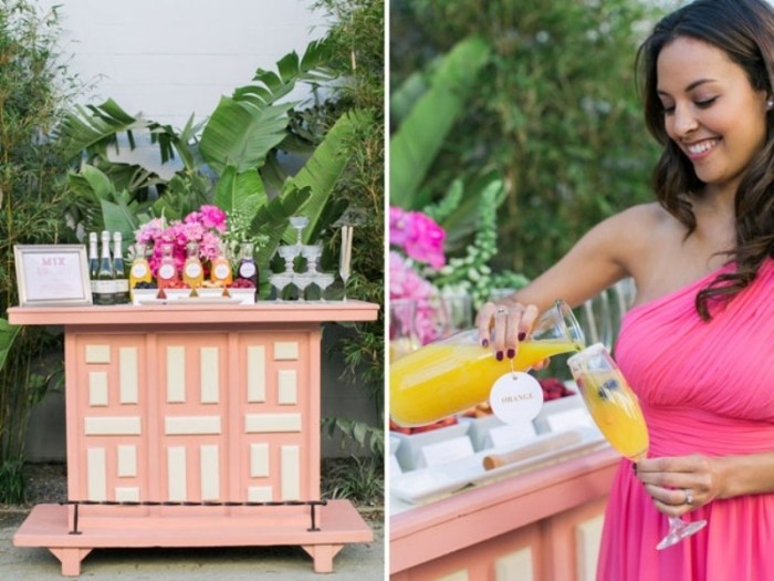 Nápady-na-svadobnú sprchu-koktejl-aranžér-dámy-šaty-farby