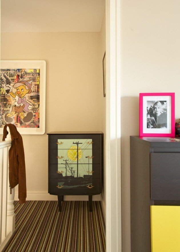 nápady na dizajn chodby s unikátnym projektom dresser diy unique-dresser-diy-project-door-painting-images-urban-ambience