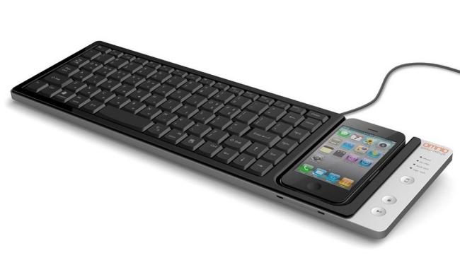 Nápad na darček Vianočná hi-tech klávesnica pre načítanie klávesnice Omnio-Wow pre iPhone Nápad na darček hi-tech šablóna nabíjania klávesnice Omnio-wow pre iPhone