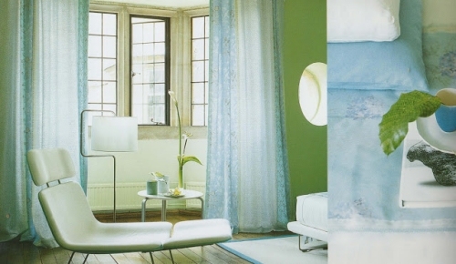 nápady moderného interiéru na spálňu v mäte