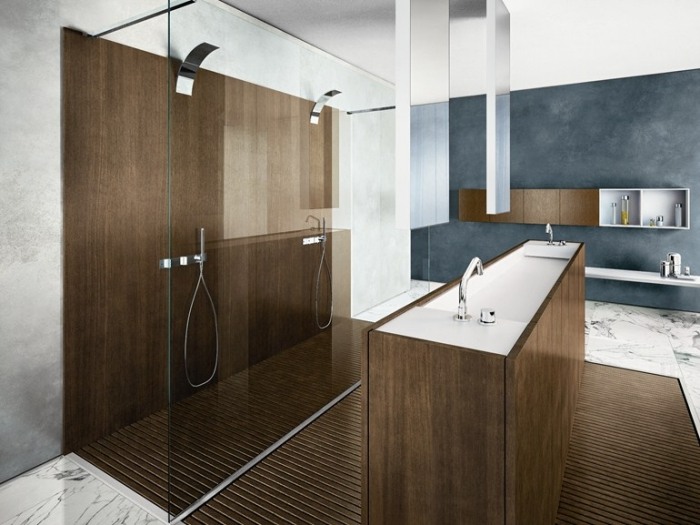 lama-makro-transparentná-sprchová kabína-tvrdé sklo-morené-leštené-hliník