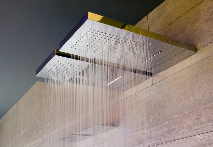 hlavová sprcha z nehrdzavejúcej ocele s vodopádom na montáž na stenu-Agua-sprchová hlavica-Antoniolupi