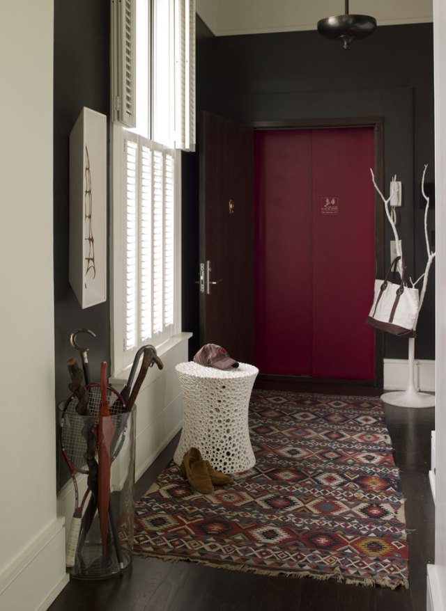 Nápady na stojany na dáždniky sklenený materiál elegancia krásne