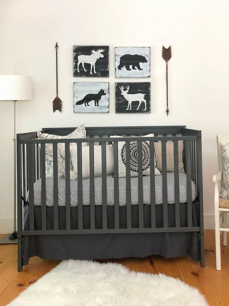 Nápad na rustikálny dizajn v odtieňoch šedej