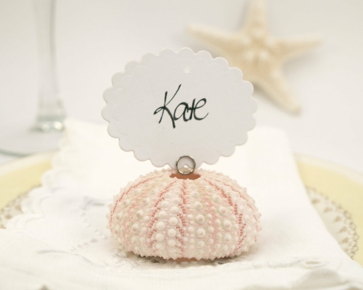 umiestnite karty svadba vlastnoručne vyrobte menovku morských hviezd