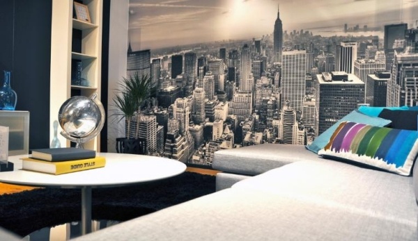 nápady nástenné dekorácie new york čierna a biela panoráma nápady nástenné dekorácie fotografické tapety new york čierna a biela panoráma