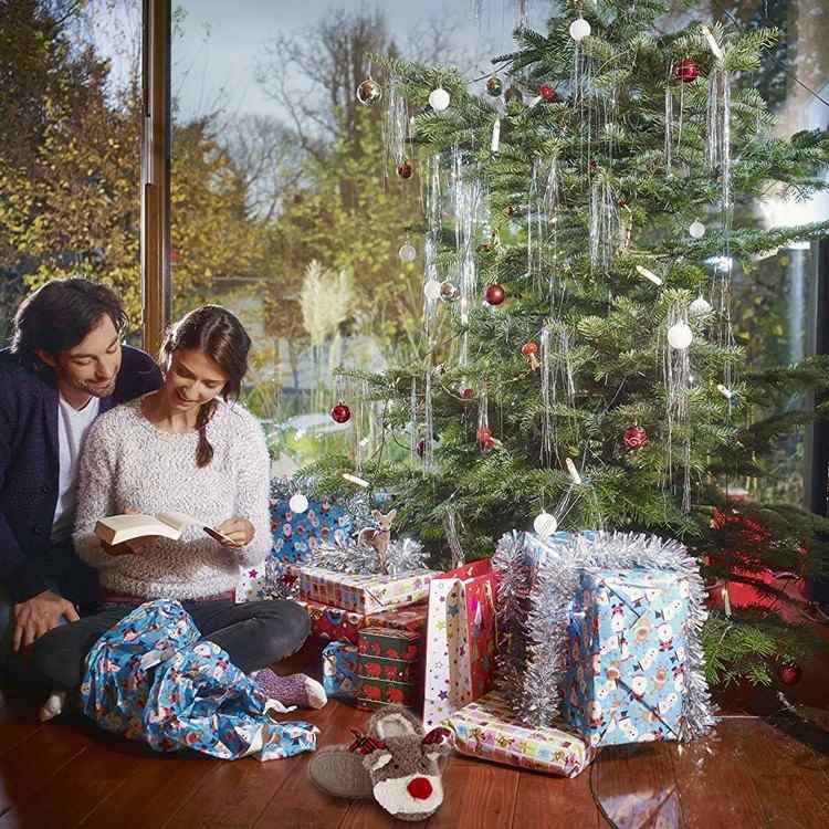 vianočný darček žena plyšové papuče soby