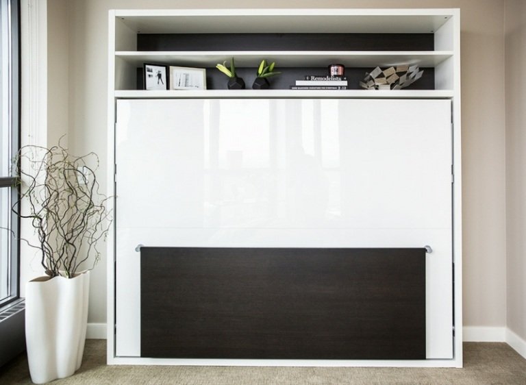 nápady s posteľou a stolom čiernobiele vysoký lesk adam tavolo