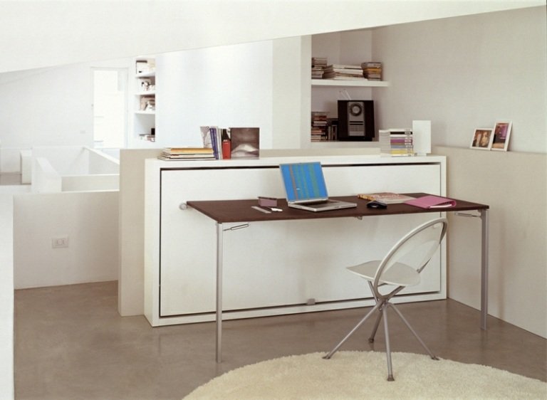 nápady posteľ stôl koberec hosťovská izba zariadenie domu