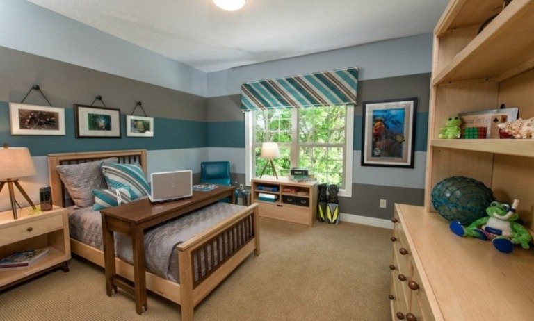 nápady s dizajnom koliesok postele a stola roll nápad pre mladú izbu