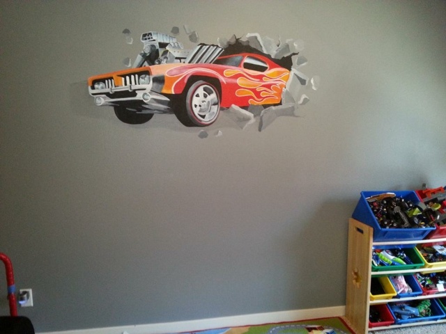 Chlapčenská izba mimo auta