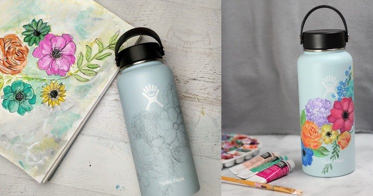 Maľovanie fliaš na pitie Pokyny pre kvetinové záhrady na sklo