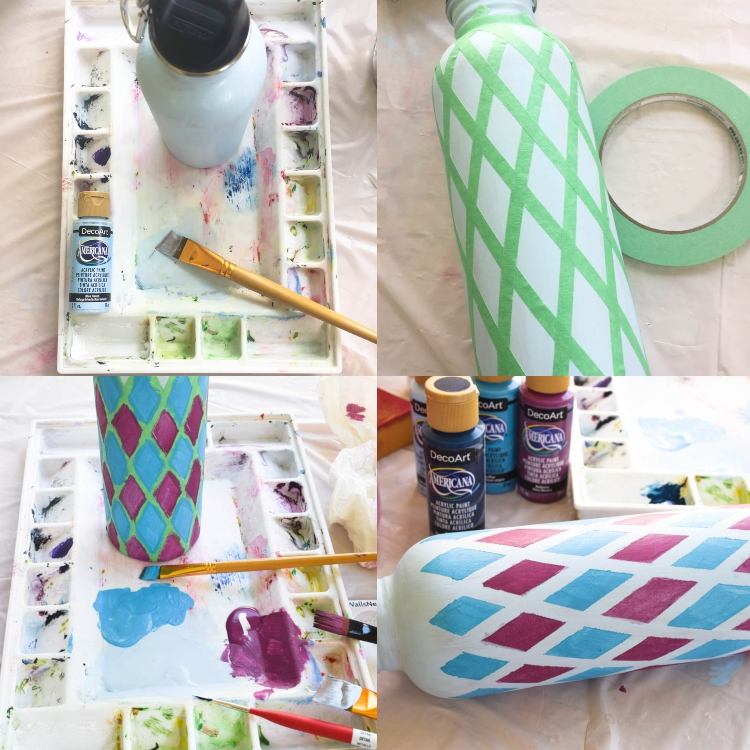 Nápady na maľovanie fliaš s geometrickými vzormi