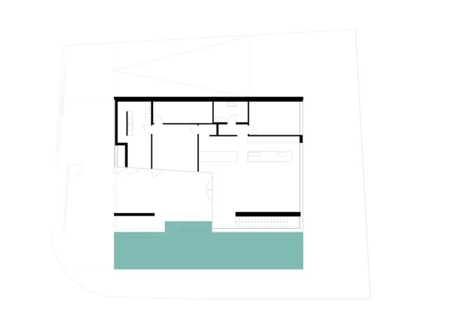 Pôdorys bytového domu-pohľad zhora na Taliansko