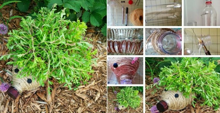 Ježko-drotár-kvetináč-záhrada-žerucha-návod-urobte to sami