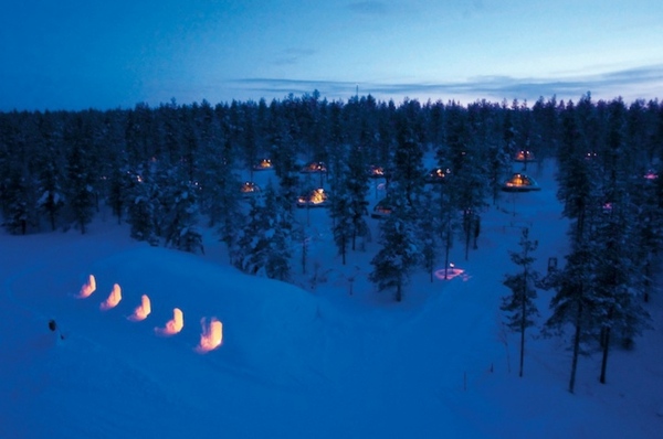 Fínska hotelová sauna iglu Fínsko Hotel Sauna Kampus