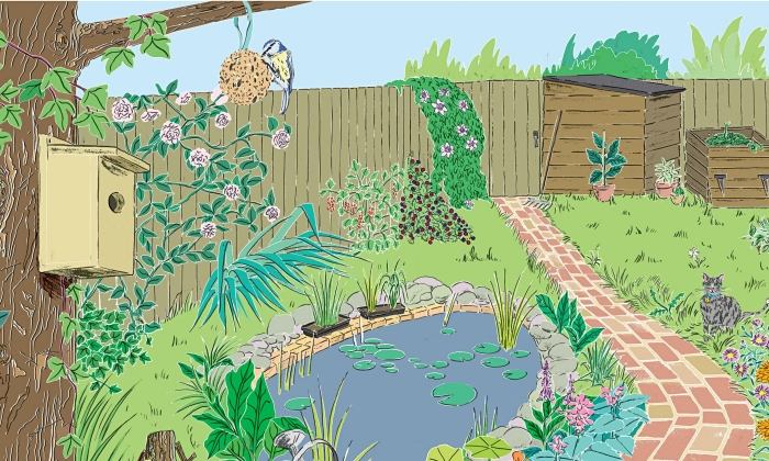 3D plánovanie záhrady - rozhodnite sa, čo a kde záhradné plochy-plánovanie-reprezentácia-jazierko-plot-rastliny