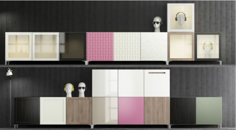 rôzne prevedenia čiel skriniek pre každý vkus ikea-besta-policovy-system-uloz-system-moduly-alternativne modely-vzhlad-dreveny-vzhlad