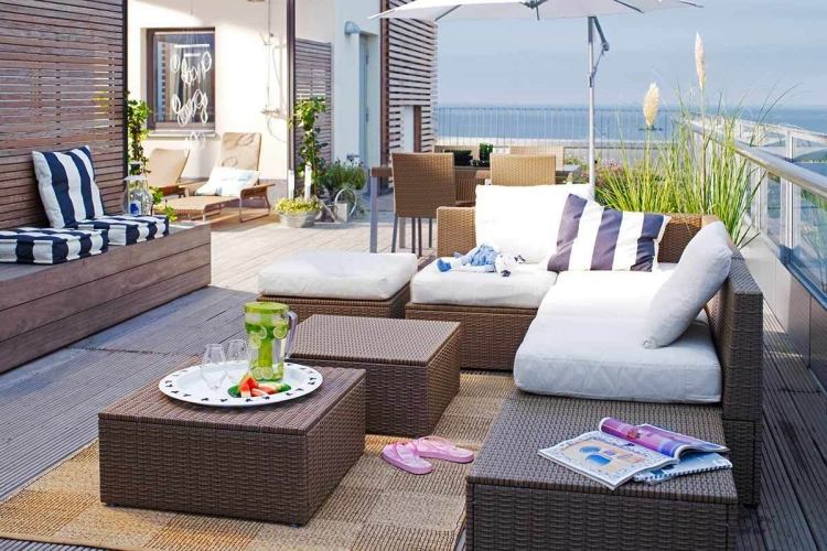 ikea-ratanový nábytok-záhradný nábytok-tmavohnedý-sedací vankúš-terasa-arholma-vonkajší-plast