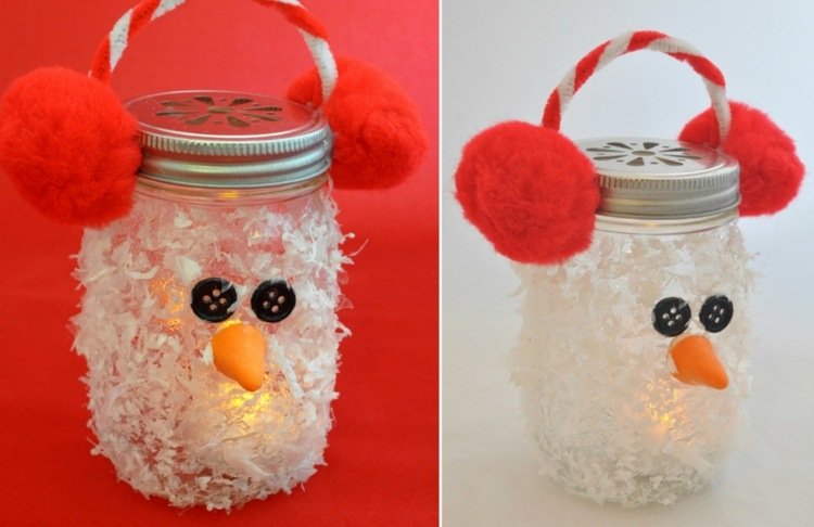 zimné majstrovanie s deťmi lampión nápad snehuliak murár jar hojdačka umelého snehu