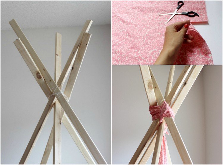 Tipi-stan-stavajte-si-drevene-palice-viazacie lana-latka