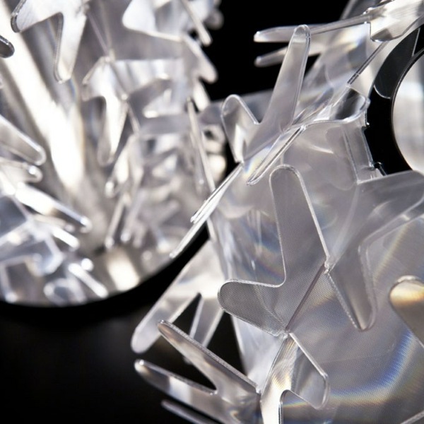 Taliansky dizajnér osvetlenie plast Taliansky dizajnérsky detail osvetlenia