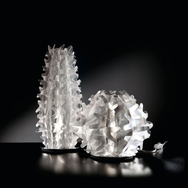 Stolná lampa s plochým LED osvetlením plastová Stolová lampa s plochým osvetlením