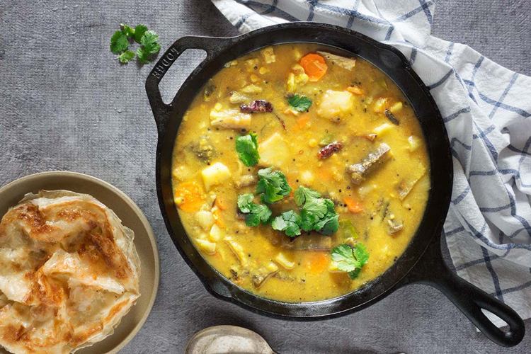 Indické recepty-guláš-jesť-sambar