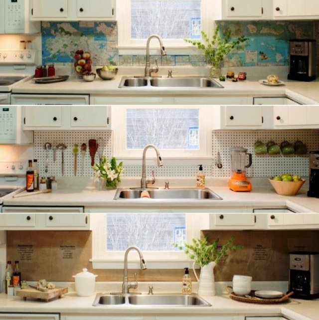 kuchyňa-zadná stena-dizajn-nápady-recyklovateľné materiály